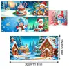 Tarjetas de Felicitación Navideñas Populares Transfronterizas Multiserie Hechas a Mano con Diamantes Juego de 9 Piezas con Sobres Pegatina de Diamante Dibujos Animados Juego de 6 Piezas