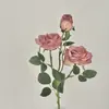 Flores artificiales, ramo de rosas, flores artificiales para decoración de sala de estar y mesa de comedor, adornos decorativos florales, envío directo de una pieza