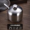 Pote de tempero de aço inoxidável 304 estilo coreano transfronteiriço, pote de óleo para molho de pimenta de cozinha, pote de sal com colher, caixa de tempero criativa, pote dourado