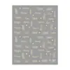 Redanco 5D en Relieve Ins Celebridad de Internet Estampado en Caliente Pegatinas para Uñas Arte de Uñas DIY Letras Inglesas Pegatinas 3D para Uñas Dr1983