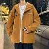 Abrigo para hombre, otoño 2023, nuevo, suelto, para exteriores, resistente al viento, impermeable, chaqueta con capucha de marca de moda, verde militar
