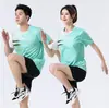 Traje deportivo de secado rápido para atletismo, traje deportivo para hombre y mujer, ropa de examen físico de manga corta, ropa de maratón, ropa para correr, ropa de fitness, ropa de entrenamiento