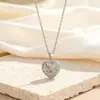 Collar Exagerado de Doble Capa con Colgante de Corazón, Gotas de Aceite, Hermoso, de Venta Caliente en Europa y América para Mujeres con Circonita Microincrustada, Elegante y Versátil