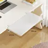 Tablero de extensión para escritorio, escritorio de oficina sin taladrar, organizador de escritorio expandible, plegable, ampliado y alargado, tablero de extensión con reposabrazos