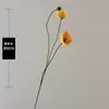 Nueva Simulación Tela Arrugada Sencilla Amapola Flores Secas Decoración Interior del Hogar Flores Falsas Adornos para Hotel Venta al por Mayor Amapola