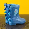Botas de Lluvia para Niños de Dinosaurio, Botas de PVC Impermeables para Niños