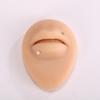 Orejas Falsas de Silicona, Rasgos Faciales, Nariz, Boca, Anillo de Ombligo, Soporte de Exhibición de Joyería, Modelo, Cabeza de Maniquí para Práctica de Limpieza de Oídos