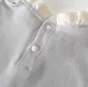 Conjunto de Ropa de Verano para Niñas, Top Coreano de Mangas Acampanadas, Conjunto de Dos Piezas Delgado a la Moda para Bebés y Niños Pequeños