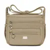 Bolso de Mujer 2026 Nuevo Modelo Transfronterizo Versátil Color Sólido Tela de Nylon Bolso de Mamá Gran Capacidad Hombro Único Cruzado Bolso Cuadrado Pequeño