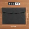 Bolsa de Couro para Arquivos A4 Bolsa de Arquivos para Escritório de Negócios Bolsa Simples para Documentos de Contrato Armazenamento de Informações de Conferência Pronta para Uso Transfronteiriça