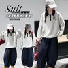 Conjunto de sudadera para niña 2026 nueva moda de otoño casual estilo coreano para niños medianos y grandes, conjunto de dos piezas moderno para estudiantes de secundaria