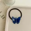 Estilo Hada Textura Gelatina Ácido Acético Mariposa Anillo para el Cabello ~ Cuerda Elegante y Hermosa para el Cabello de Niña Goma para el Cabello Tendón Nuevo Estilo