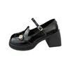 Zapatos de vestir versátiles estilo Hepburn francés, nueva colección primavera/verano 2026 para mujer, zapatos Mary Jane retro de tacón grueso y punta redonda