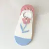 Calcetines Mujer Verano Delgados Calados de Malla Invisibles Estilo Japonés Lindos Flor Tridimensional Tulipán Calcetines Bajos de Red