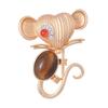 Broche Vintage Nuevo Gato Ratón Accesorios Moda Simple Pin Animal Doble Propósito Cárdigan Anti-deslizamiento Hebilla Ligera para Chal