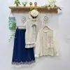 Camisa de Muñeca Estilo Japonés Otoño 2025 Camisa Holgada de Algodón y Lino Versátil Bordada con Adorno de Encaje Artístico
