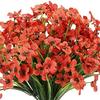 Transfronteiriço 7-Ramos 26-Cabeças Orquídea Simulada Flor de Pano de Grama de Primavera de Plástico Flor Simulada Violeta Planta Artificial Acessórios para Plantas Aquáticas