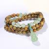 Jingdong joyería sándalo verde jade verde Dongling calabaza pulsera multianillo nuevo estilo chino costura estilo nacional pulsera rosario al por mayor