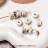 [Cacao de leche de coco] color té con leche cuentas cerámicas pata de gato estrella corazón perrito material para abalorios DIY joyería