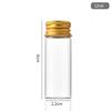 Frasco Dispensador de Açafrão com Tampa de Parafuso de Alumínio Dourado 22mm Frasco de Tubo de Alto Borossilicato Frasco de Cápsula Frasco de Cordyceps Frasco para Embalagem de Chá de Flores