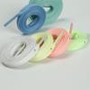 Sapatos Rasos Planos de Poliéster de Camada Dupla Luminous Reflective de 8mm para Menina, Tênis Adaptáveis, Sapatos Brancos, Tênis de Lona