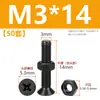 Tornillos de acero inoxidable 304 negros de cabeza avellanada en cruz juego de dos piezas tornillos de máquina de cabeza plana y tuercas M2M3M4M5M6M8