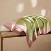 Funda de almohada de seda pesada 100% de 40 mm Seda de morera Seda de verano Belleza Individual Par de fundas de almohada de seda helada