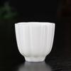 Juego de té de jade sebo blanco grande y grueso, taza de cerámica hecha a mano para el hogar, taza de té de porcelana de jade blanco, taza de té personal