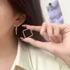 Colección de Pendientes de Plata de Ley 925 Kaiming para Mujer, Pendientes de Aro Hechos a Mano de Alta Gama de Lujo Ligero Estilo Coreano, Accesorios Versátiles Estilo Ins