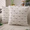 Funda de almohada de conejo bicolor para Pascua transfronteriza, felpa, cojín para sala de estar, sofá, decoración de fiesta, almohada al por mayor