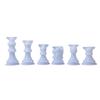 Molde de silicona para ajedrez de gel de cristal DIY espejo ajedrez tridimensional molde resina mesa Amazon