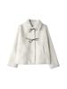 North Island WinterGeming Cor Blocos Retro Laço de Gravata Casaco de Pele Inverno Feminino Top N744C