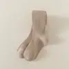 Calcetines Infantiles Transfronterizos Primavera y Otoño Nuevo Estilo 16 Colores Calcetines de Rayas Verticales Color Caramelo Color Sólido Lisos Leggings para Niñas