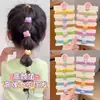 Anillo de Toalla de Color Caramelo para Niñas con Cola de Caballo y Cabeza de Bola, Cuerda para el Cabello Linda y Creativa, Goma para el Cabello, Cuerda para el Cabello y Accesorios para el Cabello