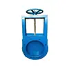 Válvula de compuerta deslizante manual acero inoxidable válvula de compuerta deslizante neumática puerto cuadrado puerto redondo válvula de compuerta deslizante eléctrica material que pasa válvula de compuerta para aguas residuales