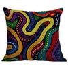 Funda de almohada estampada estilo bordado de imitación estilo nacional bohemio transfronteriza funda de almohada para el hogar al por mayor