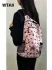 Confirmado sudakooo Nuevo modelo coreano heisan25 otoño nailon ligero lunares mochila estilo coreano