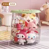 Banquito Almacenamiento para Niños, Juguetes de Peluche, Muñecas, Caja de Almacenamiento, Contenedor para Artículos Varios, Banquito de Almacenamiento Transparente