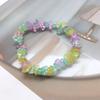 Pulseras de Piedra Natural de Color Transfronterizas de Amazon Pulseras Irregulares Hechas a Mano Coloridas Pulseras de Moda Naturales para Mujeres