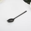 Garfo de Colher de Salada de Aço Inoxidável 304 Coreano Criativo Longo Handle Fork Spoon Integrated Tableware Garfo de macarrão