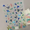 Adesivos Originais de Verão com Tema Oceânico em Relevo, Série Oceano 3D Transfronteiriça Adesivos para Nail Art de Conchas e Estrelas do Mar, Estilo Aa
