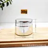 Botella de Crema con Tapa de Rosca Plateada Galvanizada, Botella de Vidrio Sellada para Crema Facial, Botella de Muestra para Crema de Ojos, Envase Cosmético con Logo Personalizable