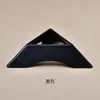 Base Oca Triangular Bola de Cristal Pedra Bruta Espécime Mineral Geodo de Ametista Suporte Cúbico Suporte de Exibição Base de Ornamento Bandeja