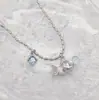 Collar de Carpa Burbuja Fresca del Océano Estilo Coreano para Mujer con Temperamento Incrustado, Diseño de Nicho, Cadena Clavicular de Pez Pequeño Lindo