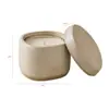 Frascos de vela minimalistas de estilo nórdico, portavelas de cerámica con tapa, recipientes de cerámica para velas perfumadas, románticos para habitaciones de niñas, para uso en el hogar