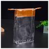 Bolsa de plástico de PVC, bolsa cilíndrica, bolsa transparente para cosméticos, bolsa de PVC con cordón y bolsillo, gran oferta de fábrica