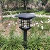 Lámpara solar cuadrada de pilar 3 LED luz grande exterior impermeable patio jardín luz césped
