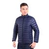 Chaqueta de Algodón de Invierno 2023 para Hombre, Estilo Corto Elegante, Cuello Alto, Corte Delgado, Chaqueta Acolchada de Algodón con Plumas, Abrigo Estilo Coreano, Azul Real y Negro