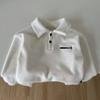 Camiseta de Veludo Austríaco com Gola Polo de Manga Longa, Novo Estilo Outono e Inverno para Homens e Mulheres, Roupas de Casa Estilo Coreano, Blusa de Moletom Quente para Usar por Baixo