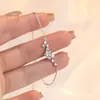 Pulseira Estrela Brilhante para Mulheres, Simples, Fresca, Pulseira de Zircônia Cravejada com Diamante, Pulseira de Estrela de Cinco Pontas Fashion, Versátil e de Alta Qualidade
